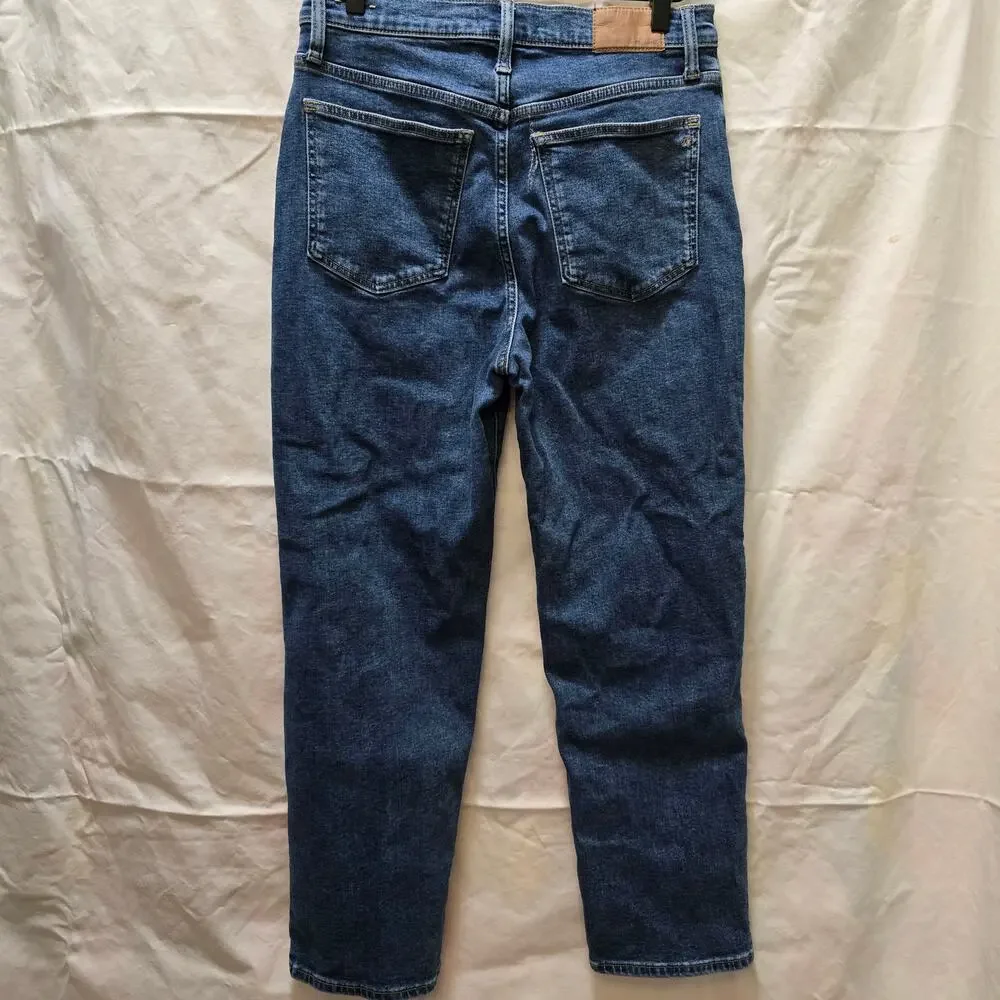 Madewell The Perfect Vintage Straight Jean stretch high rise denim size 28 - Picture 6 of 13